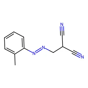 Methyl(o-tolylazo)malononitrile structure