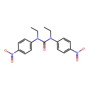 1,3-Diethyl-1,3-bis(4-nitrophenyl)urea structure
