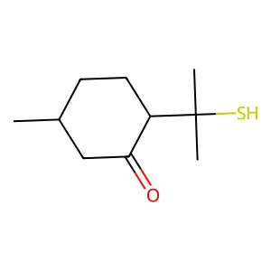 p-Mentha-8-thiol-3-one structure