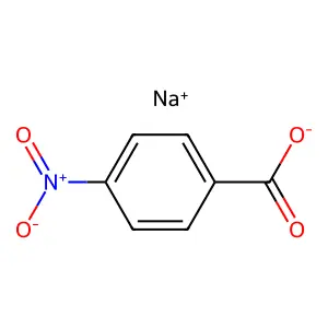 Sodium 4-nitrobenzoate structure