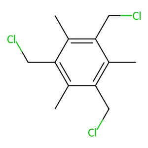 1,3,5-Tris(chloromethyl)-2,4,6-trimethylbenzene structure