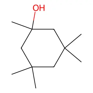 1,3,3,5,5-Pentamethylcyclohexanol structure