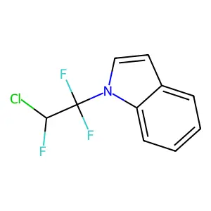 1-(2-chloro-1,1,2-trifluoroethyl)indole structure