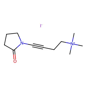 AMMONIUM, (4-(2-OXO-1-PYRROLIDINYL)-2-BUTYNYL)TRIMETHYL-, IODIDE structure