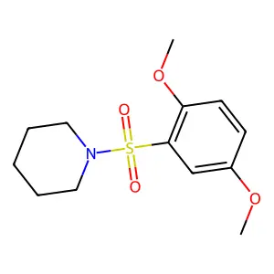 1-[(2,5-dimethoxyphenyl)sulfonyl]piperidine structure