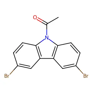 1-(3,6-dibromo-9h-carbazol-9-yl)ethanone structure