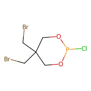 1,3,2-Dioxaphosphorinane, 5,5-bis(bromomethyl)-2-chloro- structure
