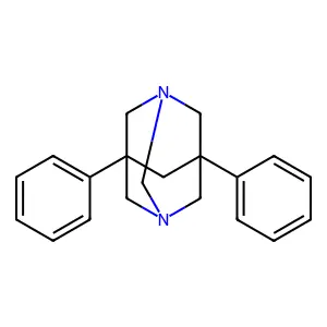 1,3-Diazatricyclo(3.3.1.13,7)decane, 5,7-diphenyl- structure