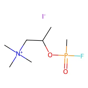 Methyl fluorophosphoryl beta-methylcholine iodide structure