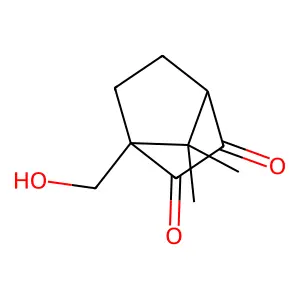 10-hydroxycamphorquinone structure