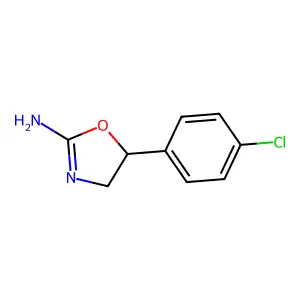 5-(4-chlorophenyl)-4,5-dihydro-1,3-oxazol-2-amine structure