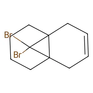 11,11-dibromotricyclo[4.4.1.01,6]undec-3-ene structure