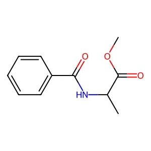 N-Benzoylalanine methyl ester structure