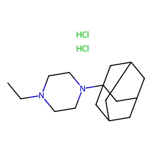 Piperazine, 1-(1-adamantyl)-4-ethyl-, dihydrochloride structure