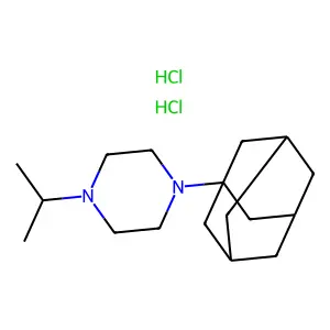 Piperazine, 1-(1-adamantyl)-4-isopropyl-, dihydrochloride structure