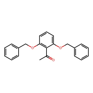 1-[2,6-bis(phenylmethoxy)phenyl]ethanone structure