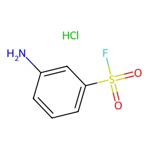 Benzenesulfonyl fluoride, 3-amino-, hydrochloride (1:1) structure