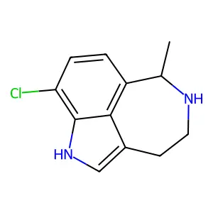 9-Chloro-6-methyl-3,4,5,6-tetrahydro-1H-azepino(5,4,3-cd)indole structure