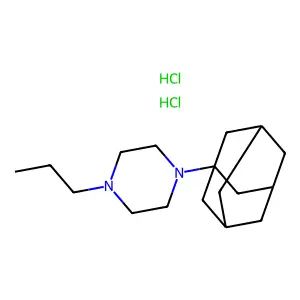 Piperazine, 1-(1-adamantyl)-4-propyl-, dihydrochloride structure
