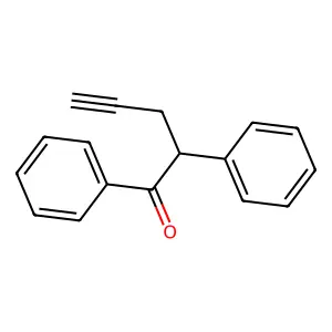 1,2-diphenylpent-4-yn-1-one structure