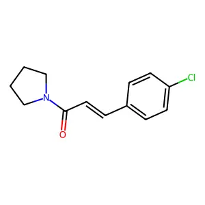 1-[3-(4-chlorophenyl)acryloyl]pyrrolidine structure