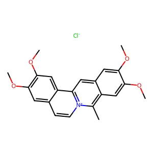 Coralyne chloride structure