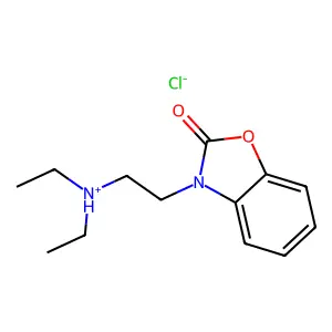 N-Diethylaminoethylbenzoxazolone hydrochloride structure