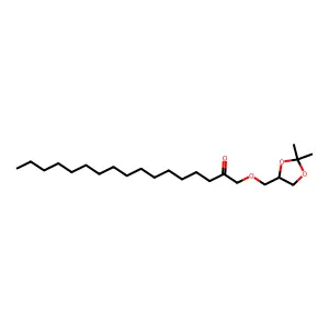 1-[(2,2-Dimethyl-1,3-dioxolan-4-yl)methoxy]-2-heptadecanone structure