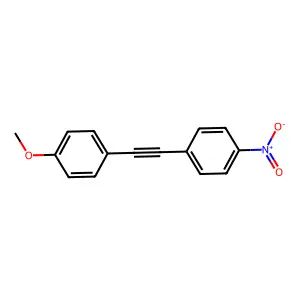1-[2-(4-methoxyphenyl)ethynyl]-4-nitrobenzene structure