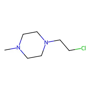 1-(2-chloroethyl)-4-methylpiperazine structure