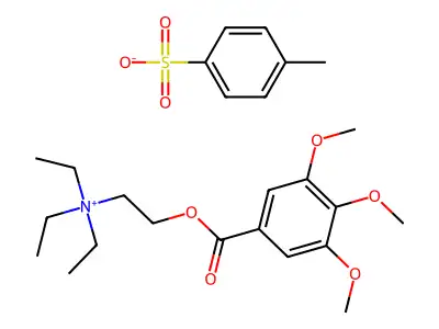 Troxonium tosilate structure
