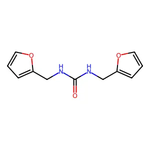 1,3-bis(furan-2-ylmethyl)urea structure