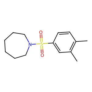 1-(3,4-dimethylphenyl)sulfonylazepane structure