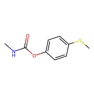 (4-methylsulfanylphenyl) N-methylcarbamate structure