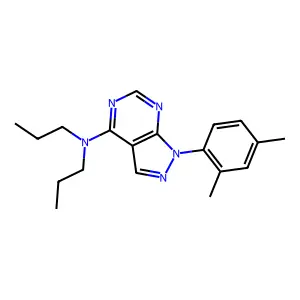 1-(2,4-dimethylphenyl)-N,N-dipropyl-1H-pyrazolo[3,4-d]pyrimidin-4-amine structure