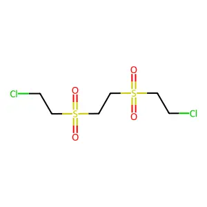 1,2-BIS(2-CHLOROETHYLSULFONYL)ETHANE structure