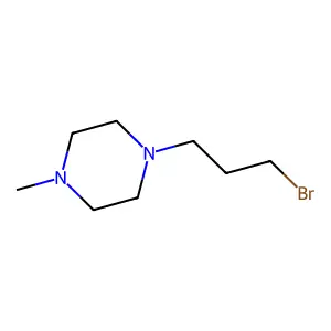 1-(3-bromopropyl)-4-methylpiperazine structure