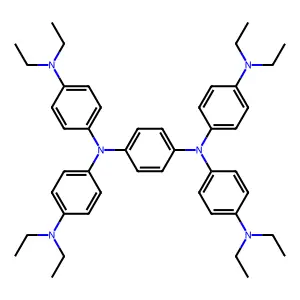 1,4-Benzenediamine, N,N,N',N'-tetrakis[4-(diethylamino)phenyl]- structure