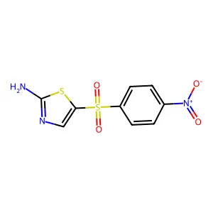 p-Nitrophenyl-2-aminothiazol-5-ylsulphone structure