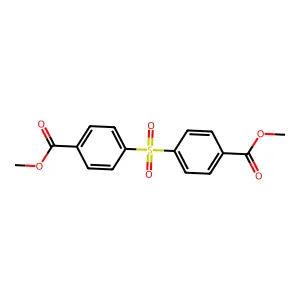 methyl 4-(4-methoxycarbonylphenyl)sulfonylbenzoate structure
