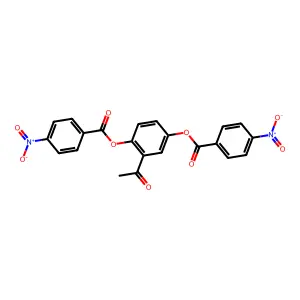 1-[2,5-Bis[(4-nitrobenzoyl)oxy]phenyl]ethanone structure