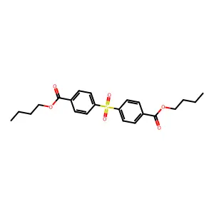 butyl 4-(4-butoxycarbonylphenyl)sulfonylbenzoate structure