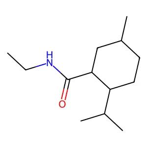 N-ethyl-5-methyl-2-propan-2-ylcyclohexane-1-carboxamide structure