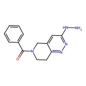 (3-hydrazinyl-7,8-dihydro-5H-pyrido[4,3-c]pyridazin-6-yl)-phenylmethanone structure