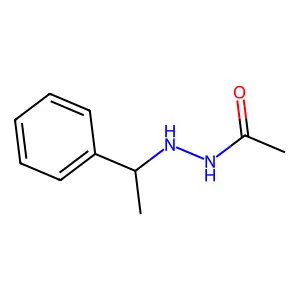 N'-(1-phenylethyl)acetohydrazide structure