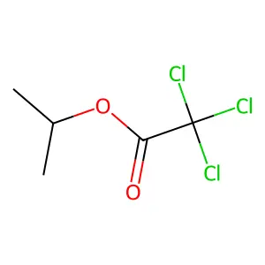 Isopropyl trichloroacetate structure