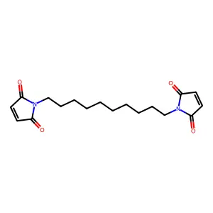 1-[10-(2,5-dioxopyrrol-1-yl)decyl]pyrrole-2,5-dione structure