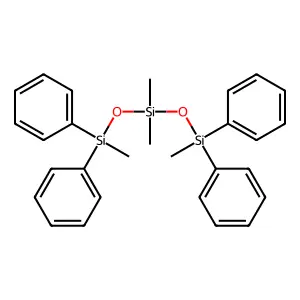 dimethyl-bis[[methyl(diphenyl)silyl]oxy]silane structure