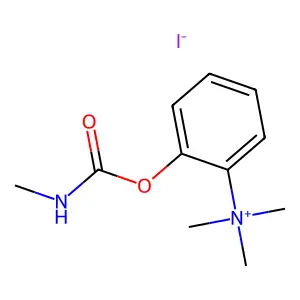 trimethyl-[2-(methylcarbamoyloxy)phenyl]azanium iodide structure