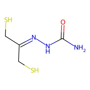 [1,3-bis(sulfanyl)propan-2-ylideneamino]urea structure